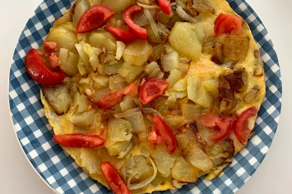 Quiche de beicon y tomates cherry